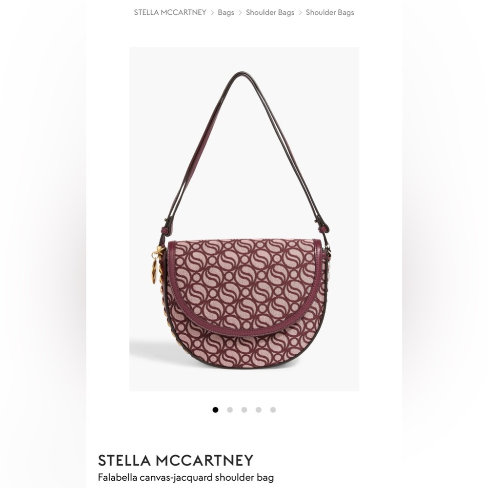 STELLA MCCARTNEY Frayme Medium S-Wave Flap Shoulder Bag